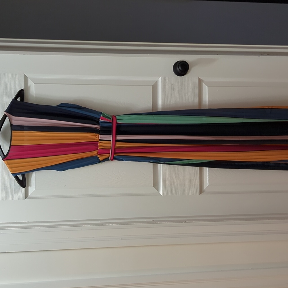 XS sleeveless striped Maxi dress